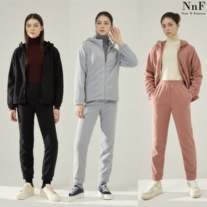 NNF 여성 플리스 집업 세트