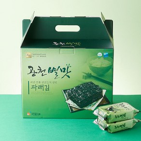 [작심밀도]산지직송 별맛 광천파래김(식탁용김 12봉), 12개, 15g