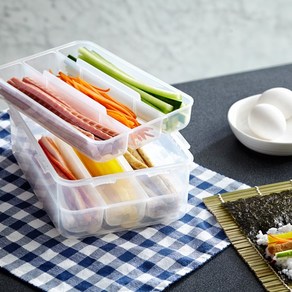 락앤락 김밥재료 통 야채 보관용기 2.6L 오이 대파통, 1개