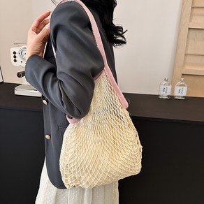 로앤제이 썸머 여름 휴양지 그물 네트백 메쉬 니트 가방 이너백포함