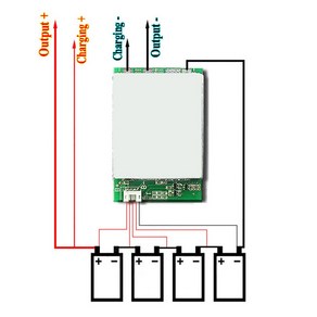 리튬 철 인산염 배터리 보호 회로 기판 균형 충전 4S 12V 100A BMS LiFePo4, 1개