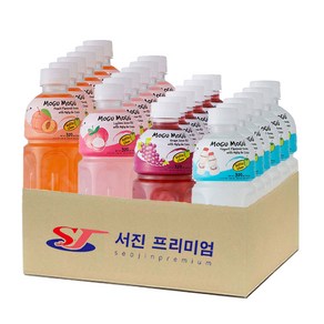 모구모구 4종혼합(복숭아+리치+포도+요거트) 320mlx24ea, 24개, 320ml