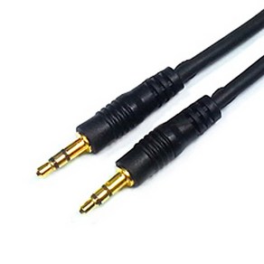 스테레오 3.5mm AUX 스피커 오디오 연결 고급형 케이블/국산 2중쉴드처리 연결선/스마트폰 차량용 AUX 연결잭, 1.5m, 1개