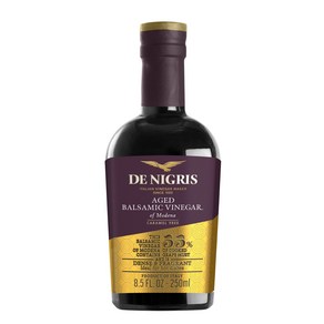 De Nigis Aged Balsamic Vinega of Modena 8.5 Ounce (Pack of 6 De Nigis Modena 숙성 발사믹 식초 8.5온스(6팩, 6개, 250ml