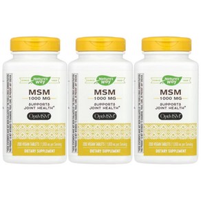 네이처스웨이 MSM OptiMSM 1 000mg 200정 3개