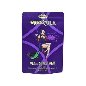 미스큐라티 퍼플 삼각티백 차 작두콩 흑보리 흑미 서리태차, 1.5g, 1개, 20개입, 1.5g