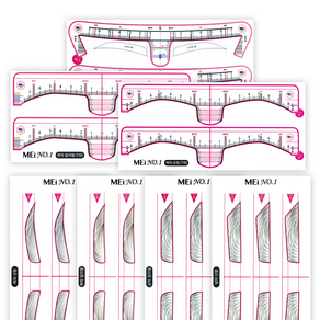 반영구 눈썹디자인 스티커자 MEI 메이넘버원 반영구눈썹 스티커(7종), 4)여자 일자형/60쌍, 1개