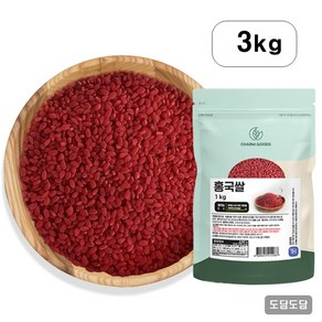 도담도담 홍국균 발효홍국쌀 홍국미 모나콜린k, 3개, 1kg