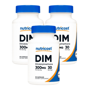 뉴트리코스트 DIM 디인돌릴메탄 300MG 30캡슐 3병