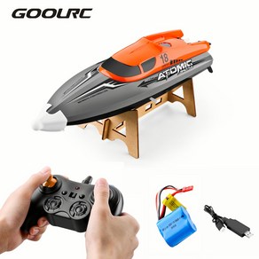 GoolRC 고속 2.4GHz RC보트, 주황색-배터리 1 개, 1개