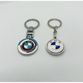 BMW 키링 50주년 화이트 로고 엠블럼 열쇠고리 악세사리, BMW 50주년, 1개