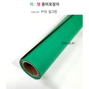 파스텔 종이포장지 ( 꽃다발 포장지 선물 종이접기 공예 올데이 ), 1m, P10 딥그린