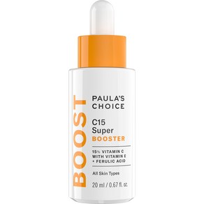 Paula's Choice BOOST C15 Supe Booste 15% Vitami Paula's Choice BOOST C15 슈퍼 부스터 비타민 E 및 페룰산 함유 1, 1개