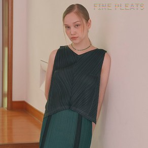 [FINE PLEATS] 피네 플리츠 페어리 탑 블랙