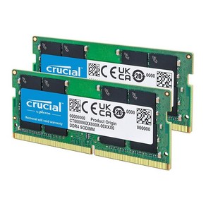 DDR RAM Cucial RAM 32GB Kit 2x16GB DDR4 3200MHz CL22 o 2933MHz 2666MHz Laptop Memoy CT2K16G4SFRA3, 16GB, 2개