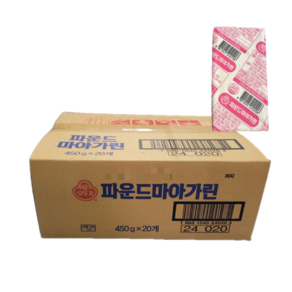 오뚜기 파운드 마아가린, 450g, 20개