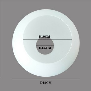 눈보호스탠드 공부조명 책상 백색 글로브 유리 램프 쉐이드 D4cm D3cm 개방 E27 E14 밀키 전등갓 교체 부품 샹들리에 조명 액세서리, D15cm