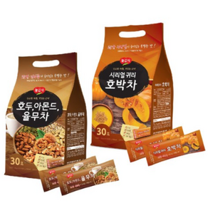 광야식품 호두아몬드율무차 (20gx30포) + 시리얼 귀리 호박차 (20gx30포), 1세트, 1개, 20g, 30개입