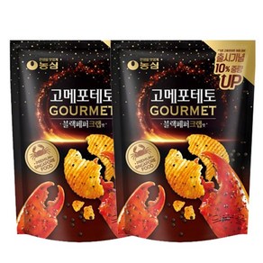 농심 고메포테토 블랙페퍼크랩맛, 75g, 1개