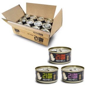 테비 리첼 고양이캔 혼합 80g x 24개, 헤어볼(80g X 24개)