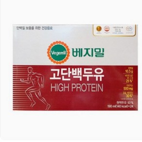 정식품 베지밀 고단백두유 190ml X 24입