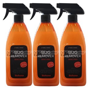 TORIMALL 불스원 단백질 분해효소 3배증가 벌레자국 새똥제거 버그크리너, 3개, 550ml