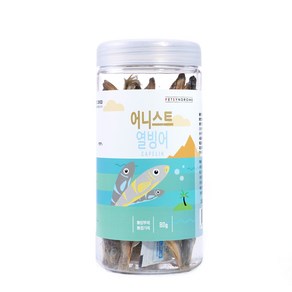 어니스트 열빙어 강아지 동결 건조 간식 80g, 1개