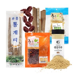 [좋은세상] 수정과 DIY 재료(통계피500g+잣40g+생강가루80g+대추100g), 1개