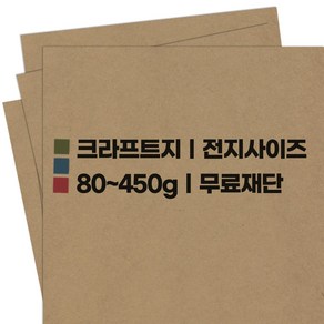 크라프트지/그라우드지/소포지/ 전지사이즈 80~450g