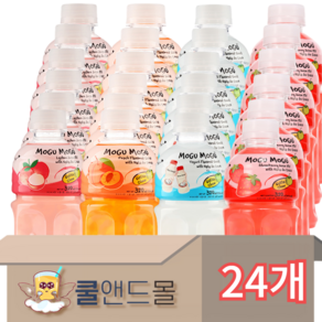 [쿨앤드몰] 모구모구 리치6+복숭아6+요거트6+딸기6, 24개, 320ml