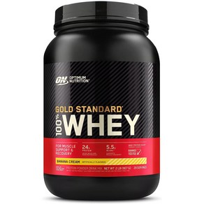OM 골드 스탠다드 WHEY 프로틴 단백질 바나나 크림 2파운드 1개월, 907g, 1개