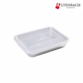 [알텐바흐] 스텐밧드 직사각 반찬통 야채 과일 생선 보관 용기, 단품, 1개