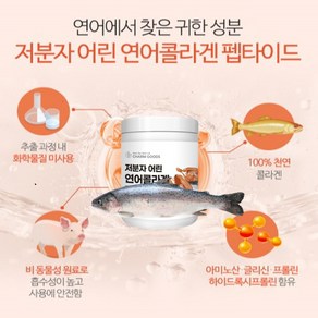 초저분자 연어콜라겐 가수분해 수용성 어류 어린 콜라겐 트리 다이 펩타이드 가루 분말 gph, 1개, 45회분