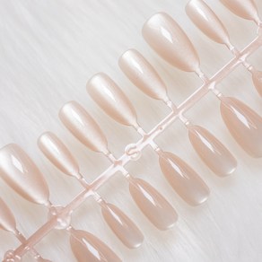 셀프 자석 네일팁, 30개, C13 베이비베이지