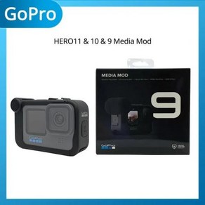 GoPo Heo 12 HERO 11 HERO10 HERO9 블랙 카메라 미디어 모드 3.5mm 마이크 HDMI 출력 포트 라이트 모드 디스플레이, 1)Media Mod, 1개