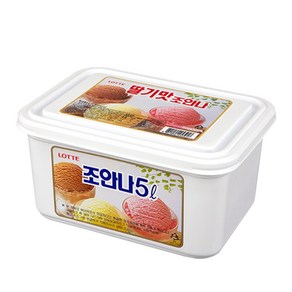 롯데제과 조안나 아이스크림 딸기, 5L, 1개