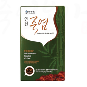 인산가 죽염커피 아메리카노 100개 + 맛보기 9회죽염건빵 1봉 증정 죽염본가 인산죽염 [정품 판매자 사업자번호: 660-58-00496], 100개입, 1개