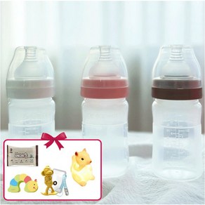 앙뽀 실리콘 젖병 신생아젖병 150ml 260ml 배앓이방지 아기젖병 1단계, 1개, (1단계) 화이트