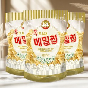 흑메밀칩 버큇칩 230g x 3개 메밀과자 부모님 간식 디저트