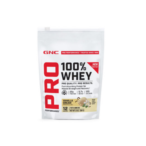 GNC 지앤씨 프로 퍼포먼스 100% 유청 단백질 파우더 딸기 맛 372g(13oz) 372g, 372g, 1개