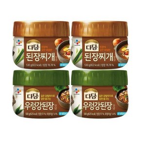 다담 된장찌개 530g 2개 + 우렁강된장 500g 2개, 1개, 530g 2 + 우렁강된장 500g 2