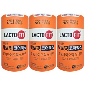 [KT알파쇼핑]락토핏 코어맥스 유산균 2 g x 60포 3통, 3개, 120g