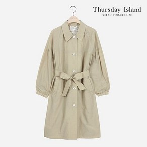 써스데이아일랜드 Thusday Island 여성 아일렛 장식 롱 점퍼 T212MJP134W