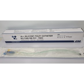 ALL SILICONE FOLEY CATHETER유신 폴리 카테타 2WAY소변줄 실리콘 도노관, 18F, 1개