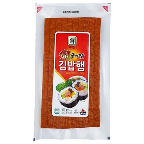 대림 숯불구이맛 김밥햄 100g 김밥재료 6개 대용량햄 업소용햄