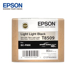 엡손 Epson SC-P800 정품 잉크 T8509 더 밝은검정 80ml