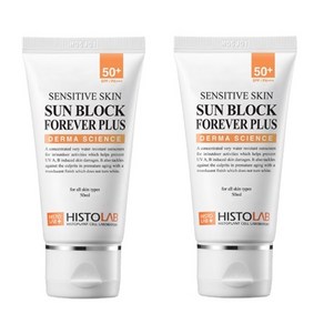 (무료배송) 히스토랩 센시티브스킨 선 블록 포에버 플러스 50g x 2개 (100g) SPF50+/PA+++