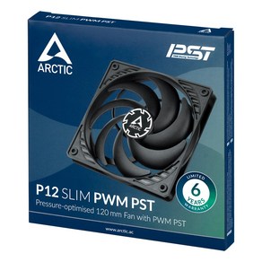 ARCTIC P12 SLIM PWM PST (1PACK) 아틱 케이스 시스템 쿨러, 1개