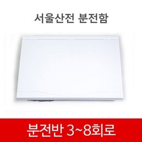 서울산전 주택용 분전함 분전반 세대분전함 매입형 매립형 두꺼비집 누전차단기 배선차단기 부스바, 8회로 SSHP-58, 1개