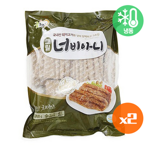 굿프랜즈 그릴 너비아니1kg (냉동) 산적구이/떡갈비/대용량/식자재, 1kg, 2개